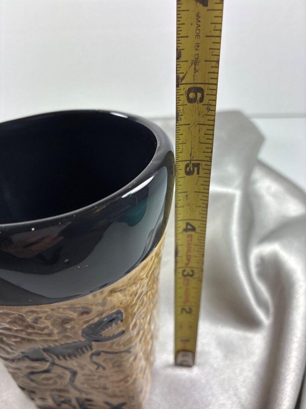 Vintage T-Rex Dinosaur 14 oz Textured Ceramic Coffee Mug - Picture 11 of 11